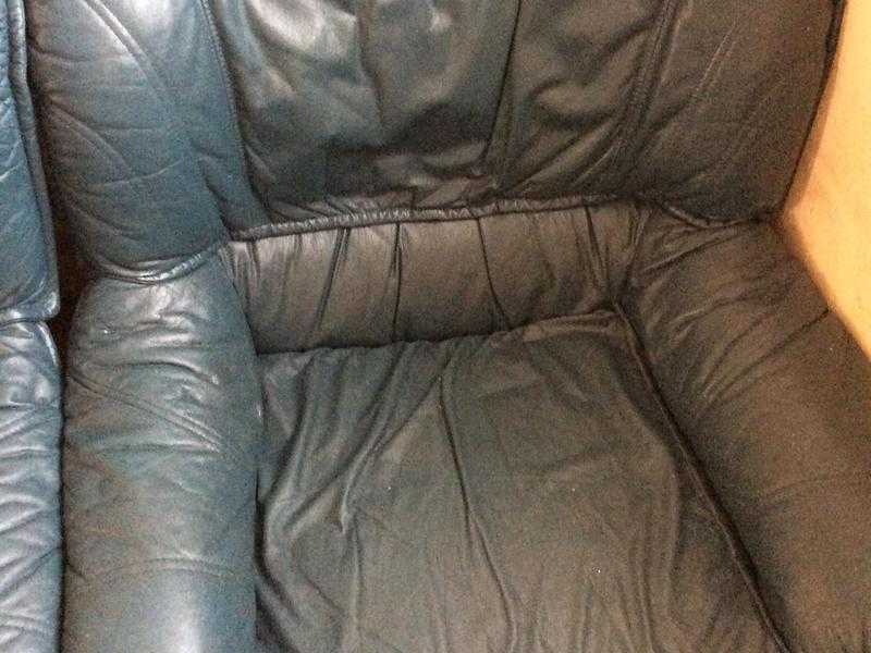 One seater leather sofa