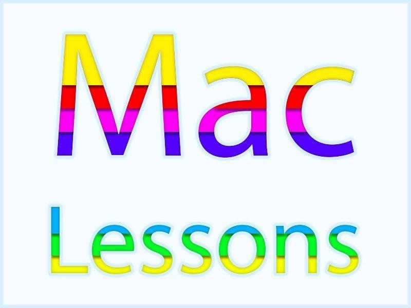 One-To-One Macintosh Lessons