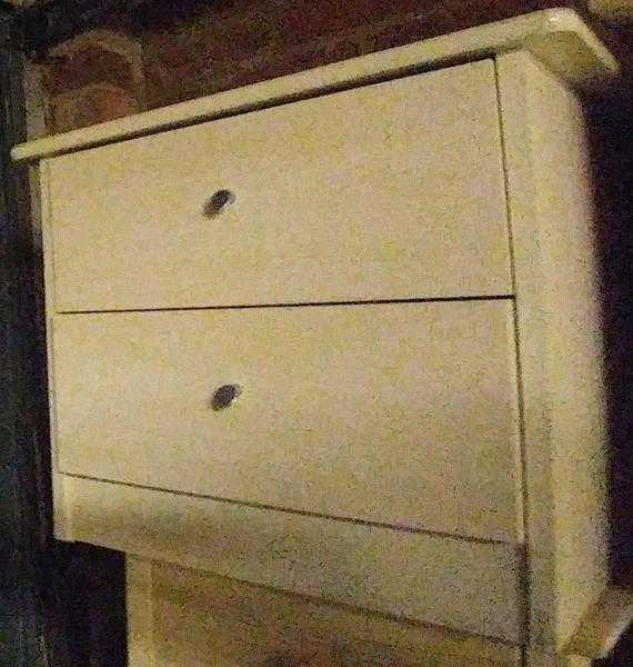 One wooden small drawers  bedside table