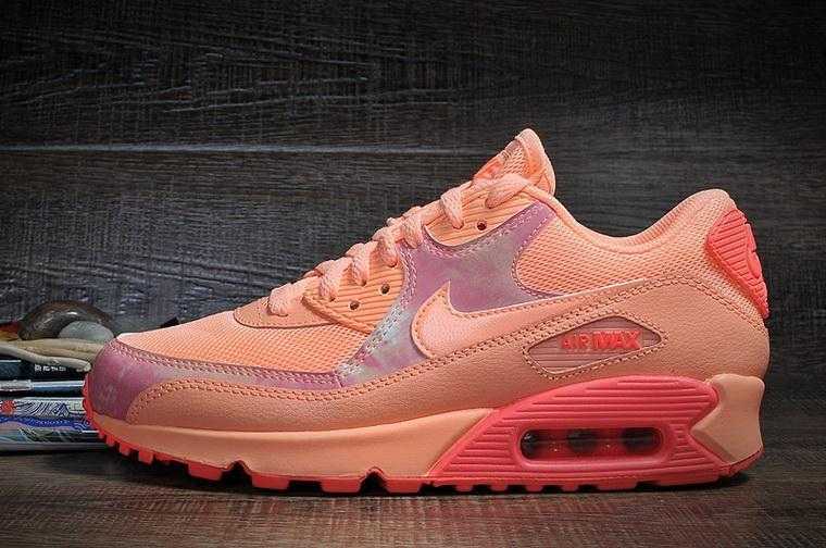 Online sale nike air max 90 orange pink red running shoes