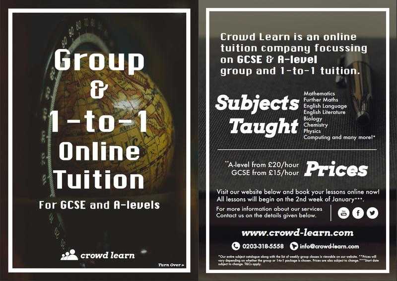 Online Tuition for GCSE and A-levels