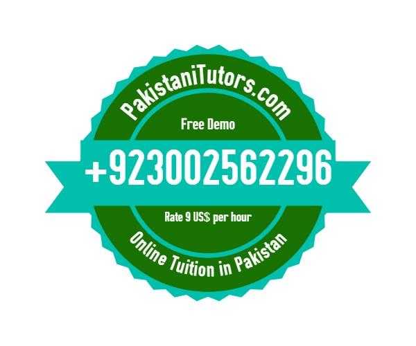 Online Tuition in Pakistan  Call 923002562296 Pakistanitutors.com