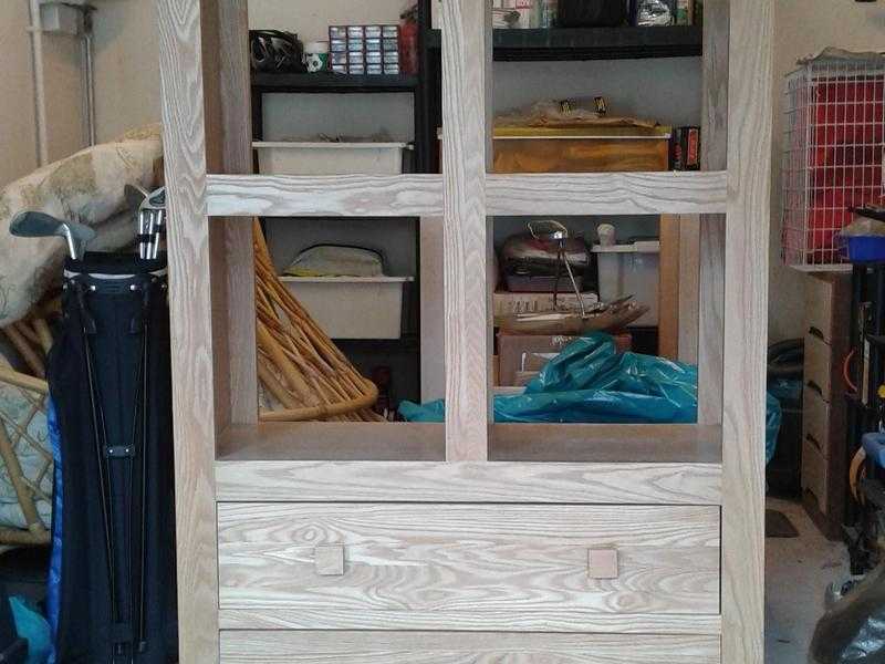 Open bookcase with 2 drawersdisplay unit - REDUCED