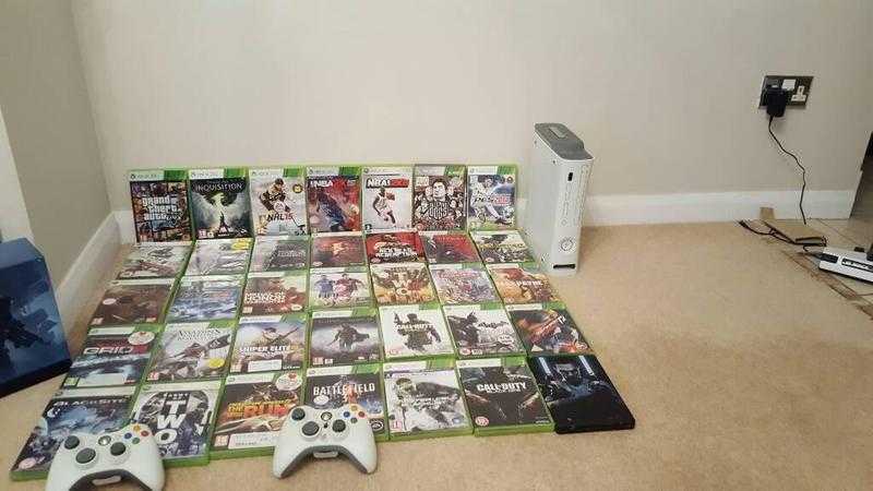 Open for offers Xbox 360 bundle 120gb memory and over 30 games