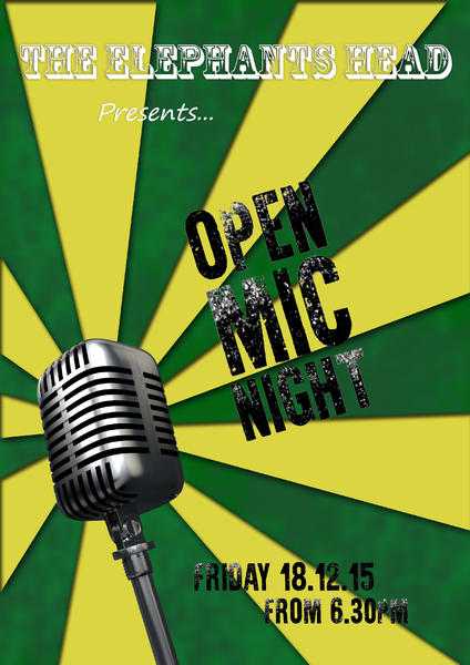 Open Mic Night at The Elephants Head