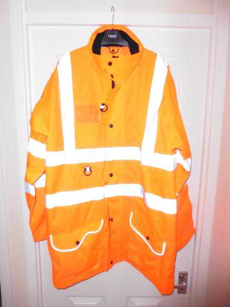 Orange Hi Vis Jacket - Brand New - Size Large XL