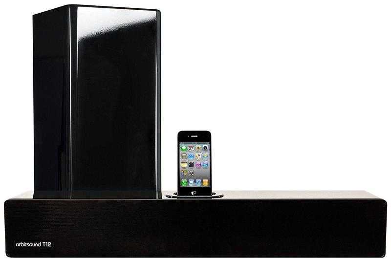 Orbitsound TV Sound Bar with Stereo iPhone Input Dock