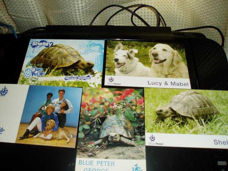 ORIGINAL BLUE PETER B.B.C TELEVISION POST CARDS