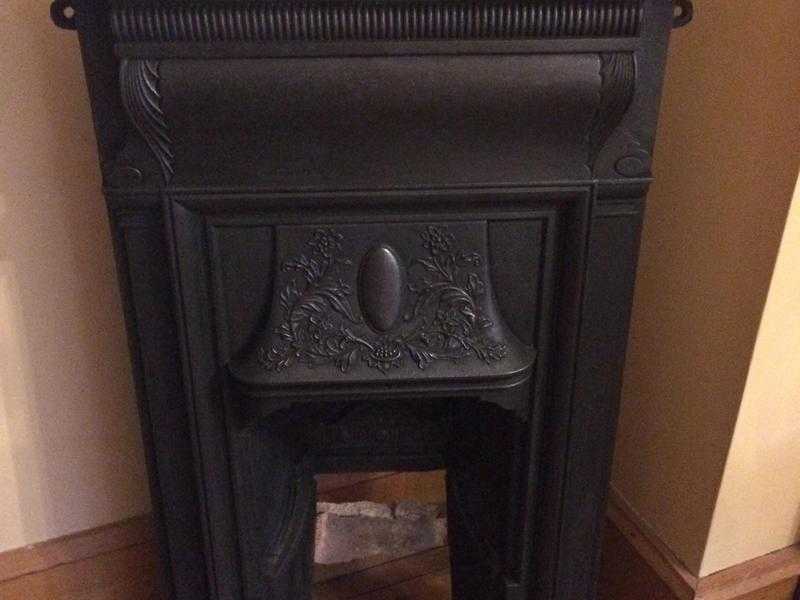 Original Edwardian Cast Iron Fireplace