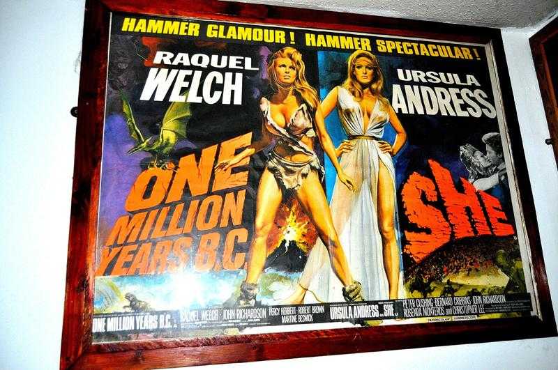 original film poster 1 million years bc  she double feature from hammer films