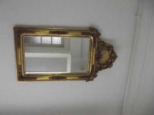 ORIGINAL gilded wood antique mirror (rosenobel doppel gold)