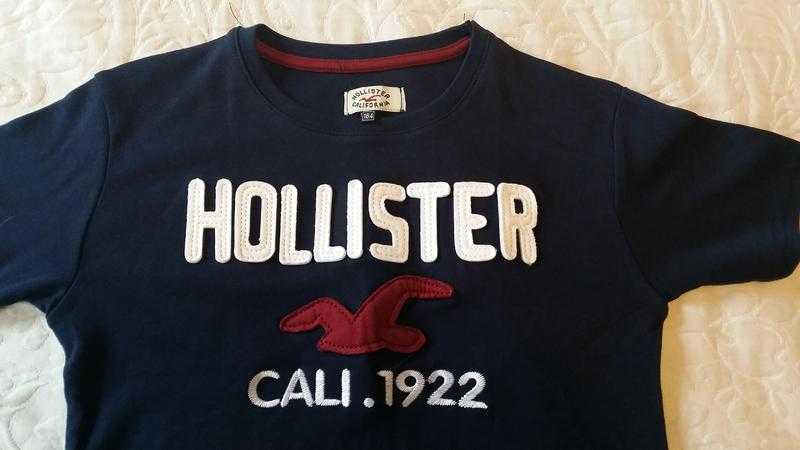 ORIGINAL HOLLISTER CALIFORNIA BOYS DESIGNER CREW NECK T-SHIRT