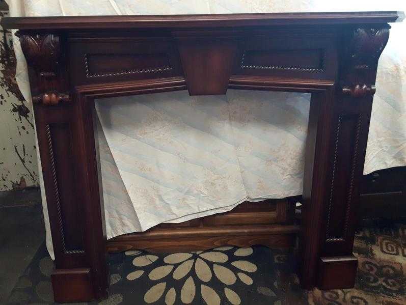 Ornate Fire Surround in Mahogany