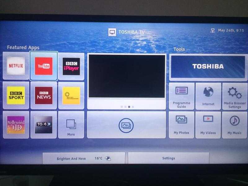 oToshiba 40L3453DB - 40quot FULL HD SMART LED TV WITH WIFI BUILT-IN