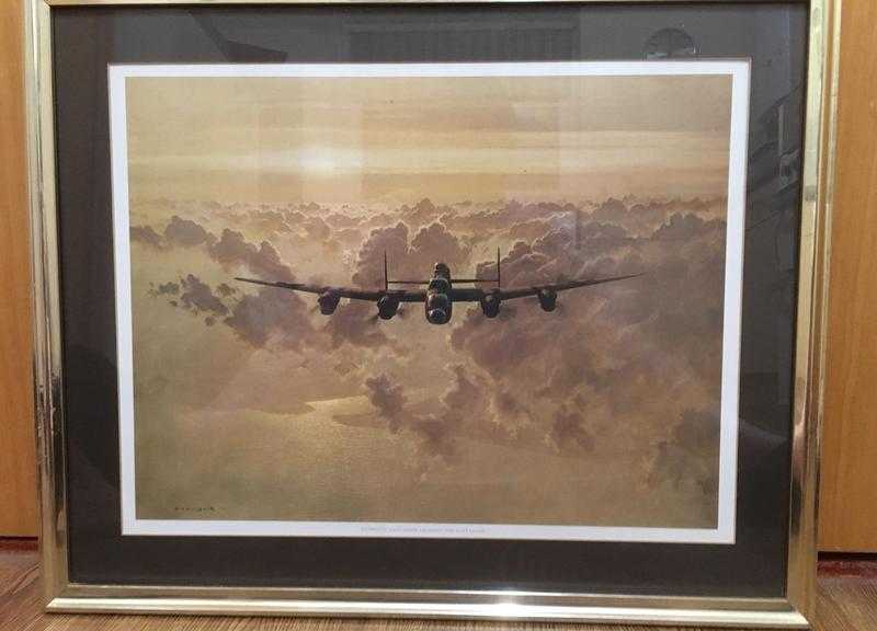 Outbound Lancaster Bomber Crossing East Coast Framed Print Coulson Solomon  amp Whitehead