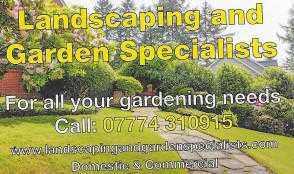 Over 30 years experience Hard amp Soft Landscaping amp Gardening