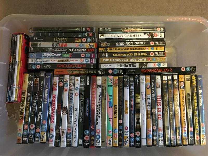 Over 50 dvds