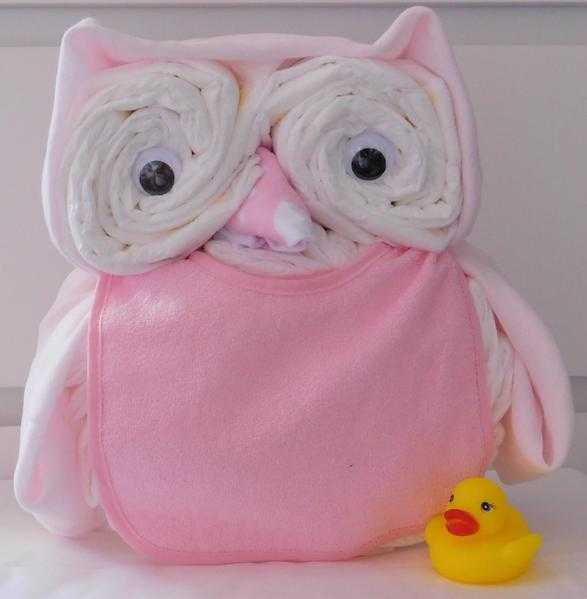 Owl Nappy Cake