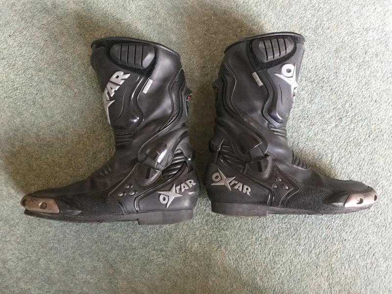 OXTAR TCS MOTORCYCLE BOOTS BLACK