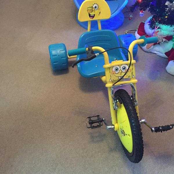 OzBozz light up trike - spongbob square pants