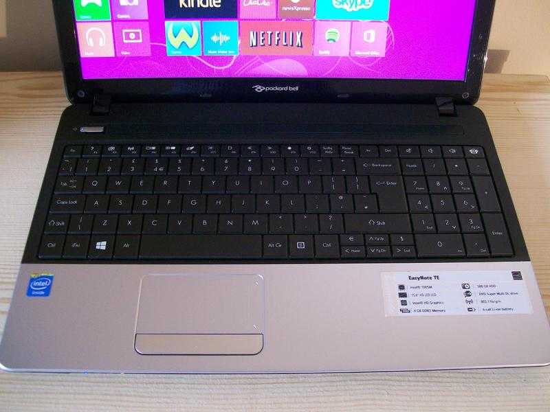Packard Bell Easynote TE Wireless Multimedia Laptop. Excellent Condition, Can Deliver
