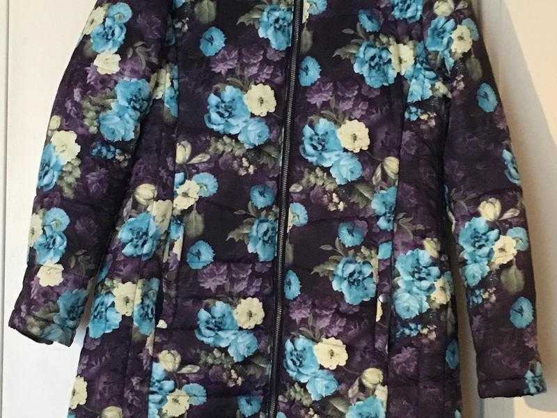 Padded floral coat