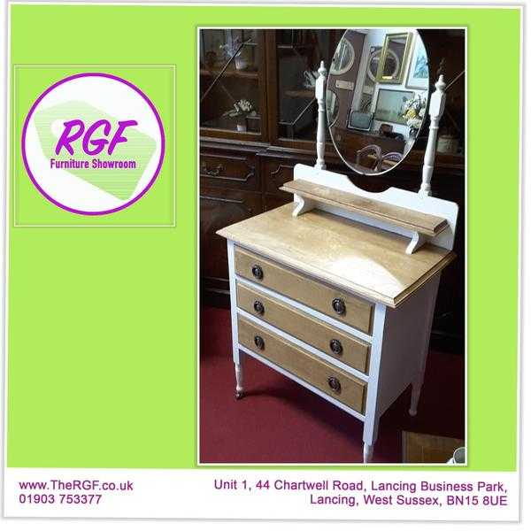 Painted amp Restored Dressing Table With 3 Drawers - Local Delivery 19