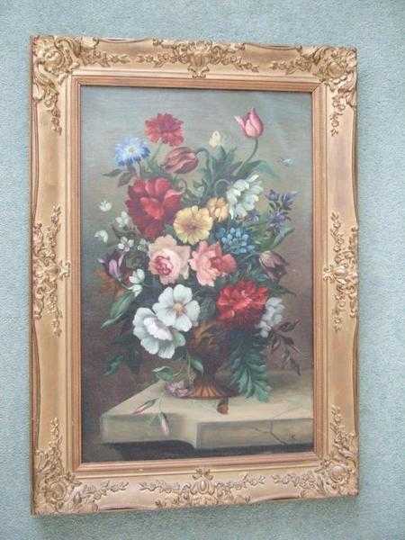 Painted Picture in Ornate Frame. Suit Large House