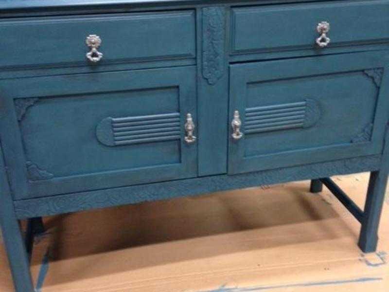 Painted vintage sideboard