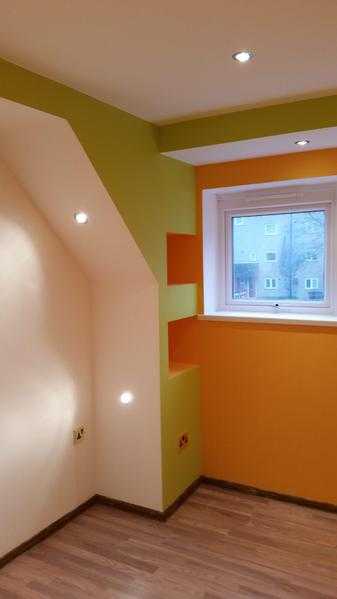 Painting, decorating, tiling, inside building jobs