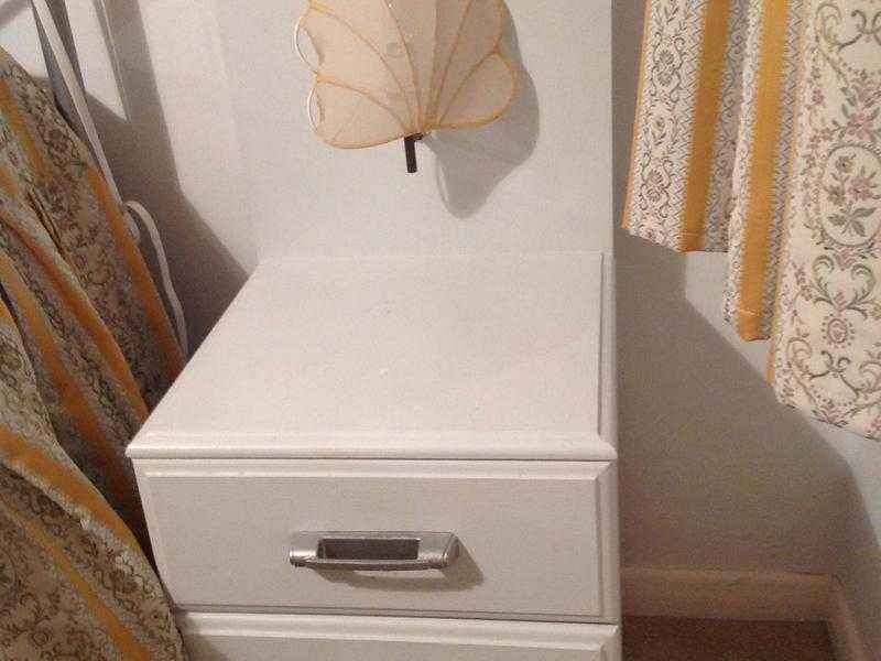 Pair Bedside tables with light