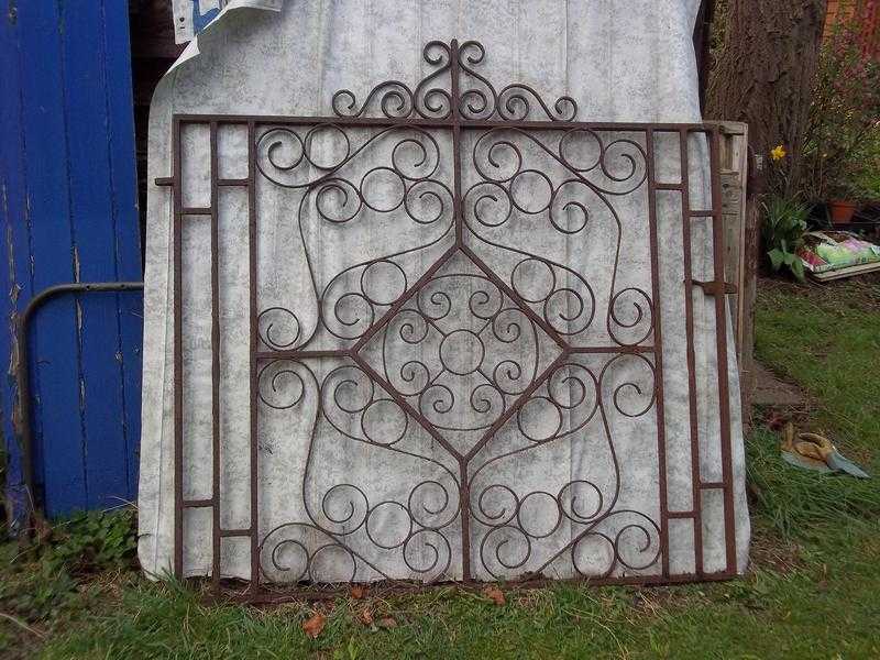 PAIR CAST IRON GATES