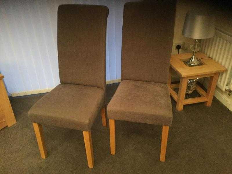 Pair dining chairs