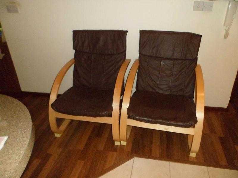 PAIR MODERN CASUAL CHAIRS