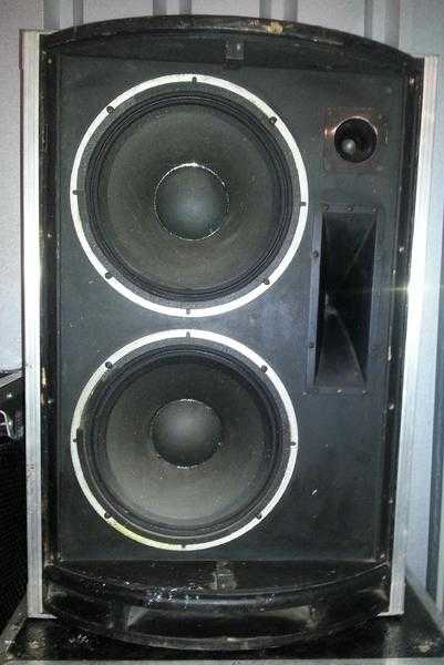 Pair of Black Stage Speakers