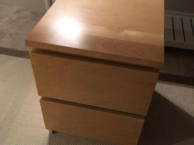 Pair of IKEA bedside tables