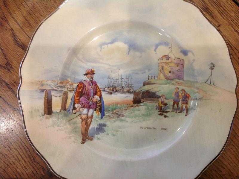 Pair of Royal Doulton decorative plates.