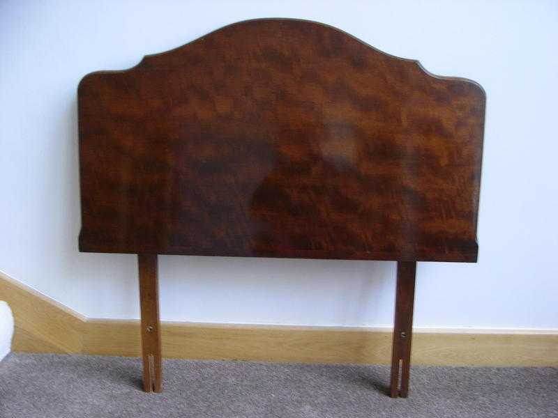 Pair of solid mahogany headboards