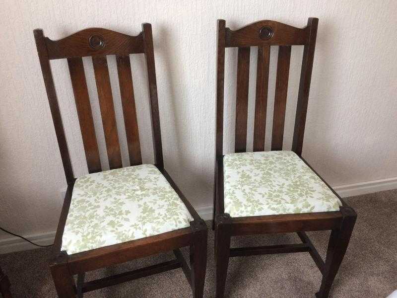 Pair Of Walnut Coloured, Dining Chair039s