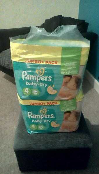 Pampers baby-dry size 4 nappies