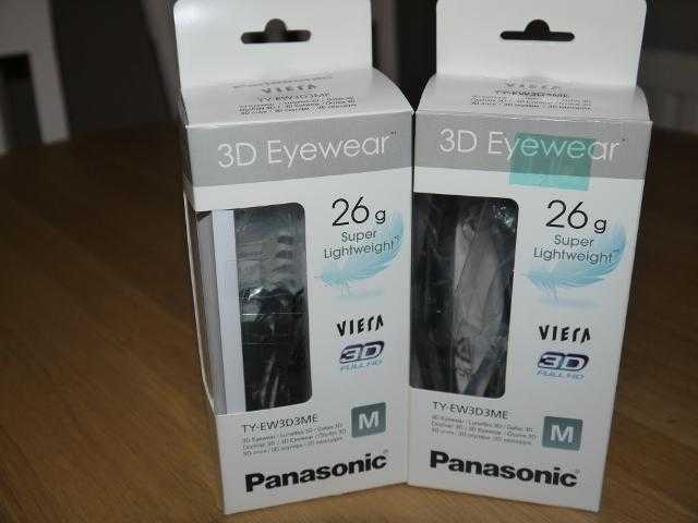 Panasonic 3D Active Glasses TY-EW3D3ME - 2 Pairs