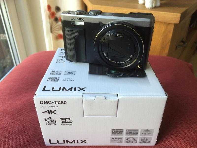 Panasonic DMC TZ80 camera with Genuine Panasonis case used twice only