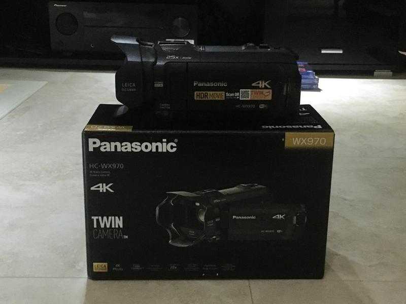 Panasonic HC-WX970EB-K 4K 30p25p Camcorder with Twin Camera (20x Optical Zoom)