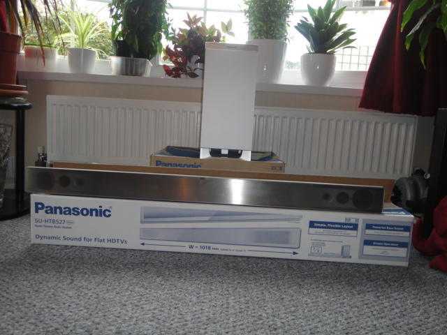 Panasonic SU-HTB527 039Silver039 Sound Bar amp wireless Subwoofer