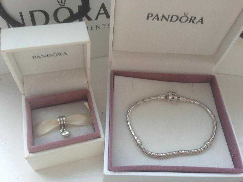 PANDORA BRACELET AND CHARM