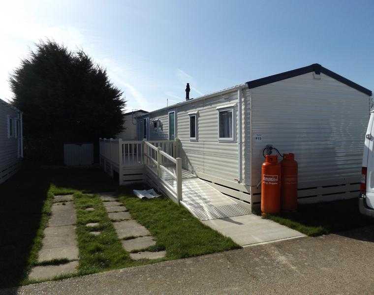 Parkdean Hayling island caravan for sale with decking and pitch fees paid