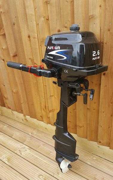 Parsun 2.6HP outboard 4 stroke as new (less than 1 hr run time) boxed
