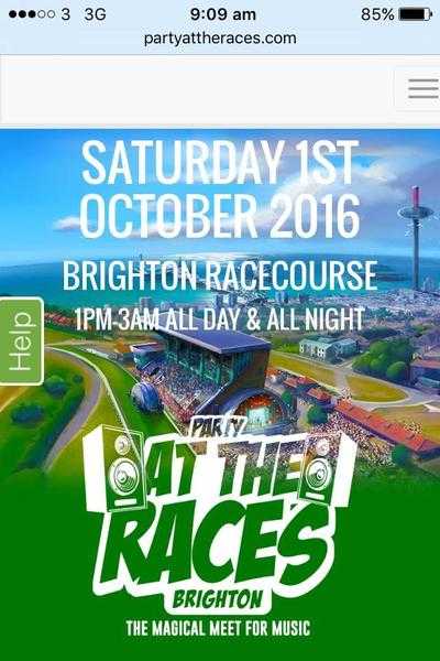 Party at the Races, Brighton Race Course, 1st Oct