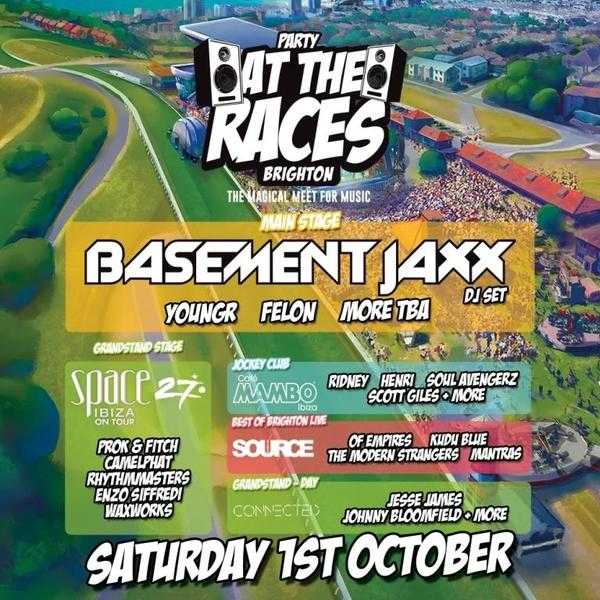 Party At The Races Festival - Brighton - 1st October 2016 - 25 per ticket