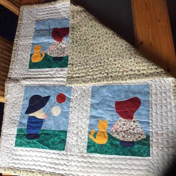 Patchwork cot quilt